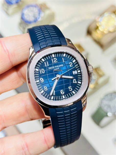 patek philippe gold blue dial|patek philippe aquanaut 5168g price.